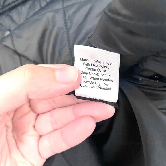 Joseph A Bank Tailored Fit Black Quilted Lightweight Barn Jacket Size M - Picture 4 of 5